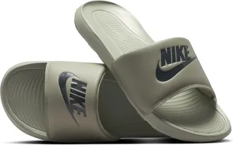 Nike Mens Victori One Slides in Green | CN9675-305