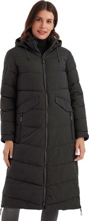 Killtec Killtec Womens Kow 62 Wmn Qltd Ct Winter Coat in Down Look with Hood, Black, 38