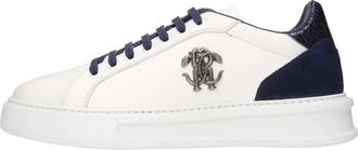Roberto Cavalli Heren, Schoenen, Wit, Maat: 44 EU Leer