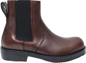 Dries Van Noten Chelsea Stivali in Pelle - - Shoes - Uomo - Marrone - 41 EU