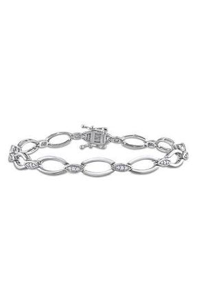 Delmar Diamond Oval Link Bracelet - 0.24ct. in Silver at Nordstrom Rack