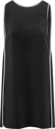 Sportmax Spxtalco Abito - Dames - Feestkleedjes - Zwart - XS - Polyester - Kleedjes