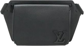 Louis Vuitton Pre-owned Takeoff Sling - Heren - Vintage Heuptassen - Zwart - ONE Size - Leer - Vintage