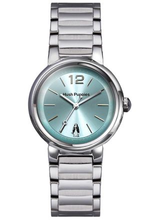 Hush Puppies Orbz WoMens Lt. Blue Watch - Silver Stainless Steel - One Size