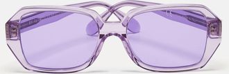 Le Specs Bronze/ Black Petit Panthere Oval Sunglasses