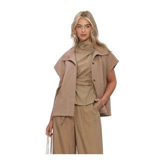 Ibana Junie Vest - Dames - Jassen - Beige - Maat: XS