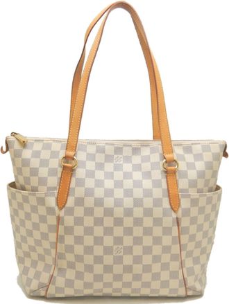 Louis Vuitton Azur White Damier Azur Tote Bag (Pre-Owned)