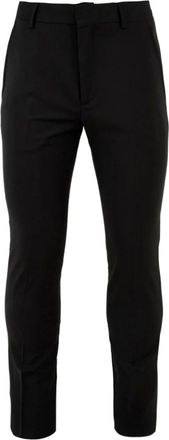 Daniele Alessandrini Slim-fit Pantalon - Heren - Slim Fit Broeken - Zwart - L - Leer - Broeken