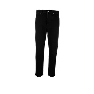 Bottega Veneta Straight Jeans, male, Black, Size: XL Faded Straight Leg Jeans
