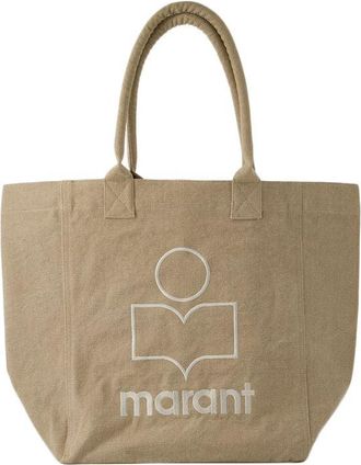 Isabel Marant Yenky Gz Tote Bag - Cotton - Beige