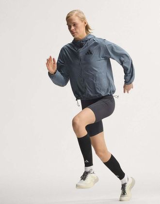 adidas Adizero - Blaze - Giacca da corsa color onice-Nero