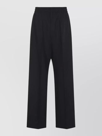 Fear of God wide leg drawstring wool stripe trousers
