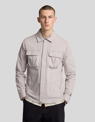 Lyle & Scott Lyle And Scott Mens Ripstop Overshirt - Grey - Size: XXL