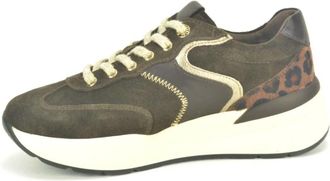Nero Giardini Bruine su&egrave;de Runner N.+ fantasie - Dames - Sneakers - Bruin - 36 EU - Su&egrave;de - Schoenen
