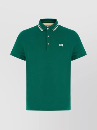 Valentino Garavani short sleeves piquet polo shirt