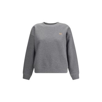Maison Kitsun&eacute; Grijze Katoenen Sweatshirt
