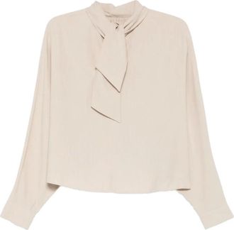 Alysi Blouse met lange mouwen - Beige