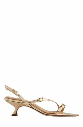 Neil J. Rodgers Janel Sandal in Gold Nappa at Nordstrom, Size 40.5