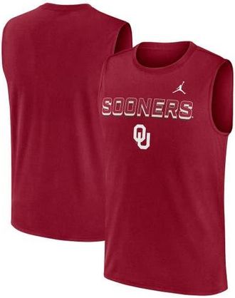 Jordan Brand Mens Jordan Brand Crimson Oklahoma Sooners Primetime Tricode Legend Performance Tank Top at Nordstrom, Size Xx-Large