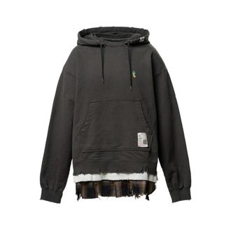Miharayasuhiro Hoodies, male, Gray, Size: XL J16Hd751 Triple Layered Hoodie