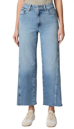 Paige Anessa With Twisted Outseam Panel Jeans In Explorer
