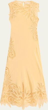 Ulla Johnson Idra Embroidered Silk Dress