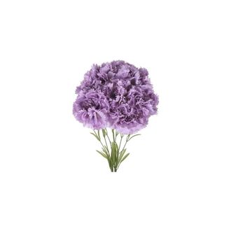 OEM Claveles Artificiales Morados, 8 Tallos, 60 Cm, Flores Artificiales De Seda De Aspecto Realista, Con Tallos, Ideales Para Ramos De Novia, Decoraci&oacute;n D
