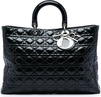 Dior Pre-owned Dior Extra Large Patent Cannage Lady Dior Ladies G8F2TM28L5EEEKRV