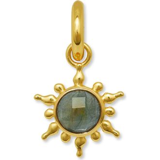 Ottoman Hands Labradorite Sun Charm in Green at Nordstrom