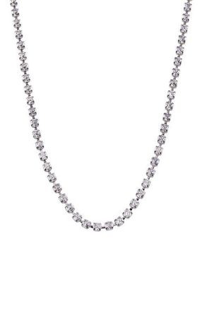 Alex and Ani Crystal Tennis Chain Necklace in Silver at Nordstrom