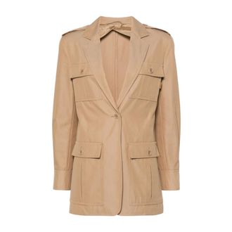 Max Mara Cotton Canvas Trench Coat - female - Max Mara - Blazers - Brown - S - Jackets