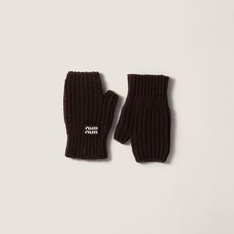 Miu Miu Wool and cashmere gloves
