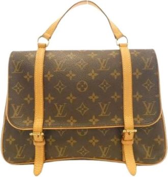 Louis Vuitton Pre-owned Handbags, female, Brown, Size: ONE SIZE Pre-owned Canvas Handbag