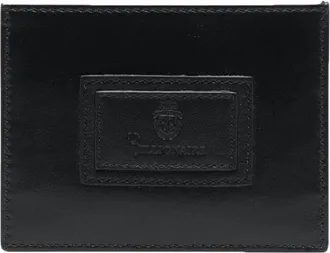 Billionaire Boys Club logo leather cardholder - men - Calf Leather - One Size - Black