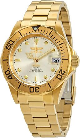 Invicta Pro Diver Automatic Champagne Dial Gold-tone Mens Watch 9618