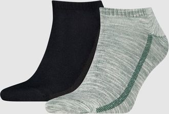 Levi's Low Cut Plating Yarn Socks 2 pack - Hombre - 35 - Multicolor / Green/Black