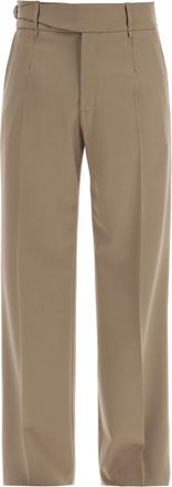 Dolce & Gabbana Mens Biscuit Stretch Wool Pant - Sage Green - Size EU 50 (Mens)