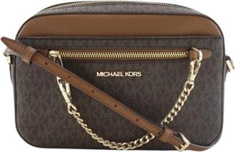 Michael Kors Pre-owned Plastic Schoudertas - Dames - Vintage Schoudertas - Bruin - ONE Size - Vintage