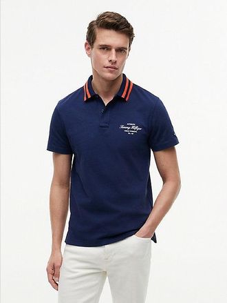 Tommy Hilfiger Regular Fit Tipped Collar Jersey Polo Shirt