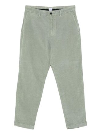 C.P. Company Velvet Cotton Trousers - Green