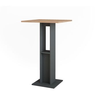 Vicco Tavolo da bar Repose, Quercia dorata/antracite, 65 x 65 cm, Vicco
