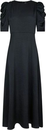 Neo Noir Kleedjes, Dames, Blauw, S, Leer, Benuti Solid Dress