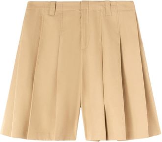 AMBUSH pleated cotton shorts - men - Cotton - 46 - Brown