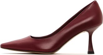 Cesare Gaspari Klassieke leren pumps - Bordeaux - Dames - Pumps - Rood - 40 EU - Leer - Schoenen
