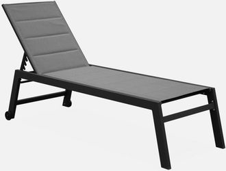 Sweeek Tumbona De Textileno Y Aluminio Con Ruedas