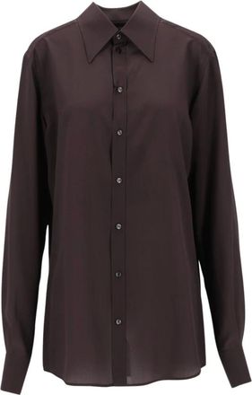 Dolce & Gabbana Heren, Overhemden, Bruin, Maat: XL Zijde