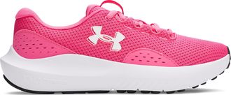 Under Armour Womens Charged Surge 4, Comfortable Womens Runners with Breathable Mesh Upper Design, Durable and Responsive Ladies Trainers,Super Pink / Super Pink /