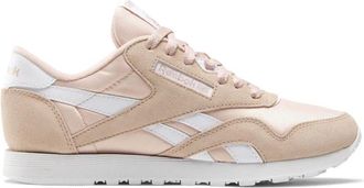 Reebok Fluwelen Classic Nylon Dames Sneaker - Beige - Dames - Fitnessschoenen - Beige - 37 EU - Nylon - Fitness