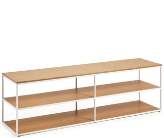 K Home Design Lowboard & Regal Xoanny 160 x 50 cm, Eiche Natur/Weiss