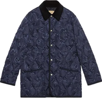 Gucci Quilted GG Jumbo Jacket Blue 722499-ZALX3-4348